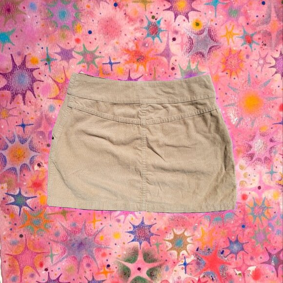 ✧⋆｡ EDC by Esprit y2k vintage corduroy beige mini skirt 𖦹°‧✧ - Picture 2 of 8